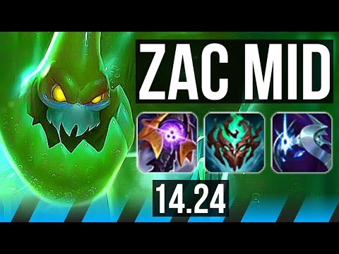 ZAC vs GALIO (MID) | 9/2/12, Dominating | NA Master | 14.24