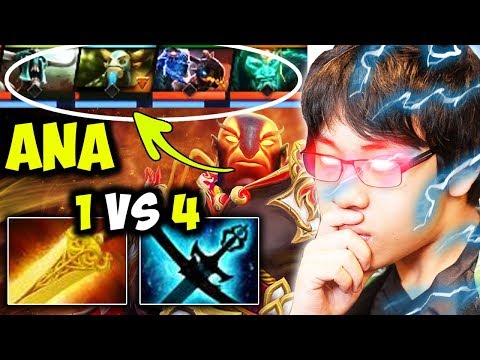 When Ana Plays TI Winning Hero On Pub Game - Epic 1vs4 Fight Pro Plays Dota 2