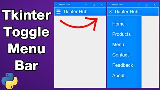 Tkinter Toggle Menu Tutorial: Create a Responsive Collapse/Expand Side