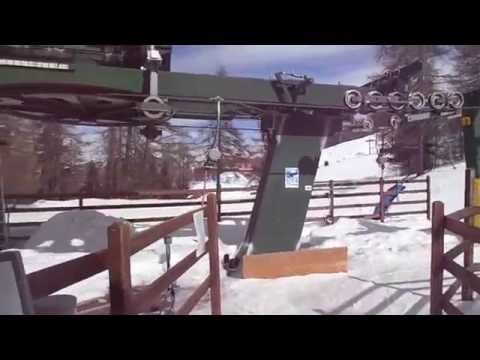13/3/2015  Risalita integrale sciovia Doppelmayr "Seba" a Bardonecchia