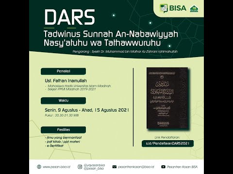 (DARS)_Tadwin Sunnah _Pertemuan ke-3
