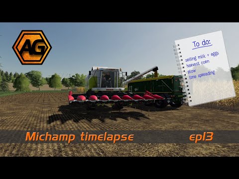 SELLING MILK AND EGGS - Farming Simulator 19 - Michamp Timelapse Ep13