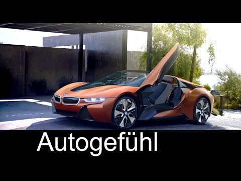 BMW i Vision Future driving with autonomous parts and connectivity in BMW i8 Spyder concept