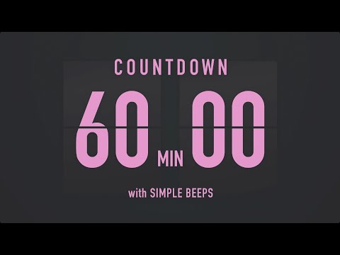 60 Minutes Countdown Flip Clock Timer / Simple Beeps ????????