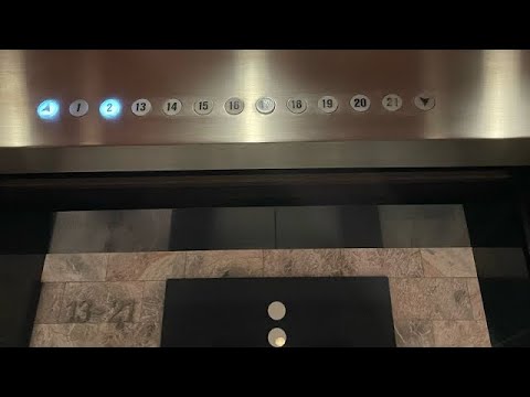 Fast! Modded Otis Lexan traction elevator | Bank of America building | Bellevue Wa