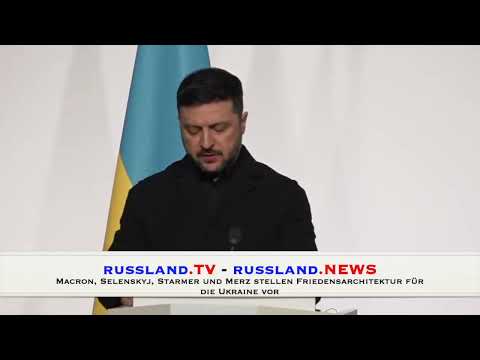 Macron, Selenskyj, Starmer und Merz stellen Friedensarchitektur für die Ukraine vor
