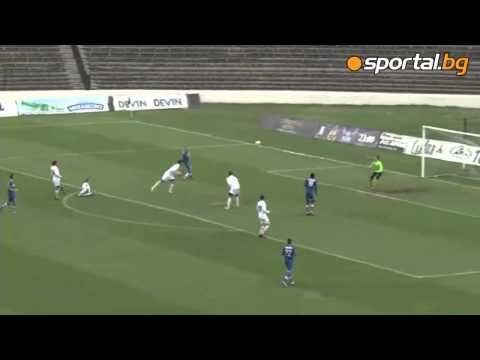 Buts du Levski contre le Slavia Sofia