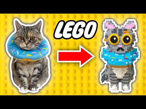 I Built My Cat Out Of LEGO (Life-Sized!) Bella Edition