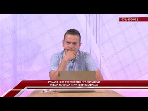 TV REPLIKA 27.08.2020. - PONAŠA LI SE PREDSJEDNIK NEODGOVORNO PREMA NOVCIMA HRVATSKIH GRAĐANA?