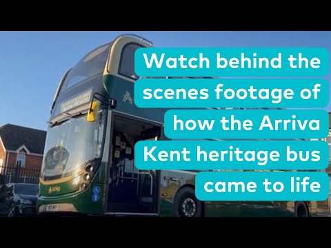 Watch behind the scenes footage of how the Arriva Kent heritage bus came to life