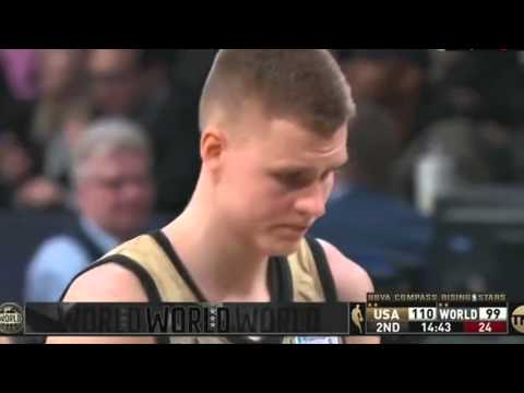Kristaps Porzingis Highlights | NBA Rising Stars Challenge 2016