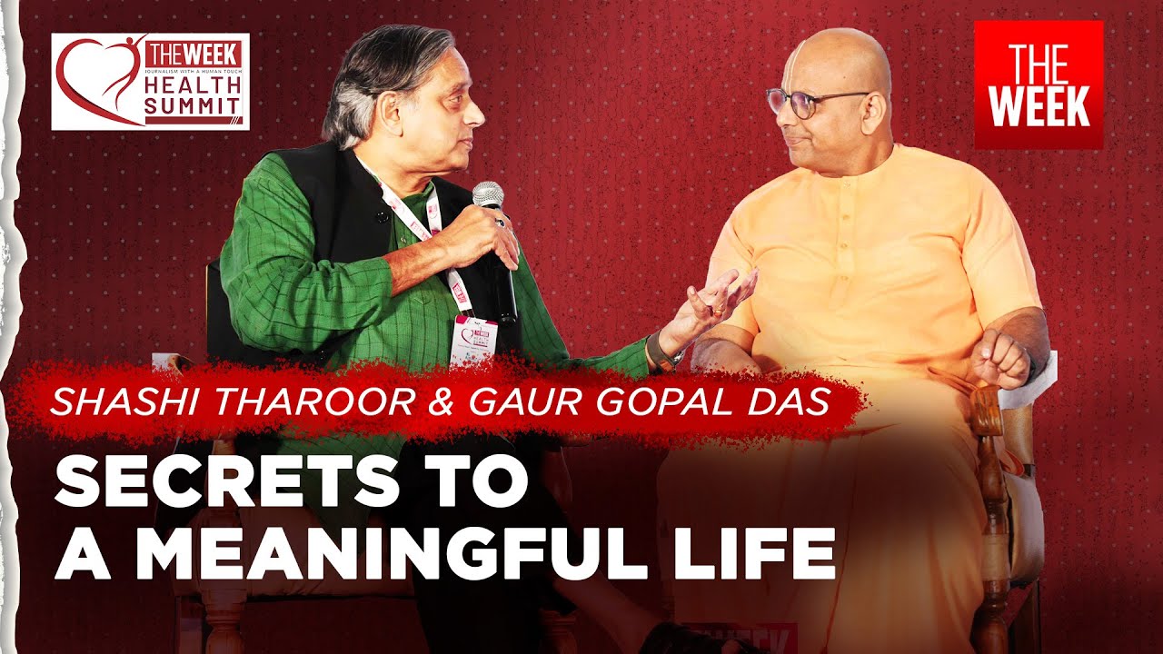 Shashi Tharoor and Gaur Gopal Das on healing and finding meaning in today's world @GaurGopalDas