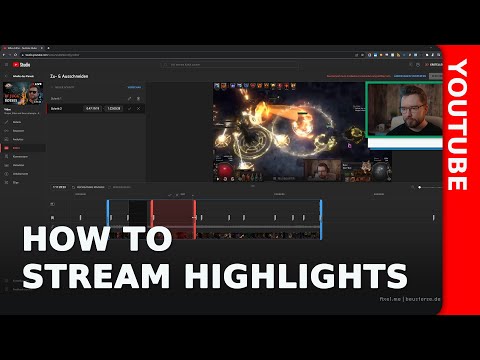 Livestream Highlight Video direkt auf YouTube schneiden