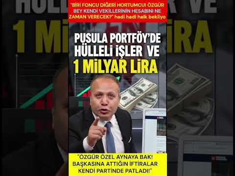 🎯 ÖZGÜR ÖZEL AYNAYA BAK! 💎 Haydi erkeksen "GARİBANIN PARASI" verKENDİ PARTİNDEKİ FONCULARa HORTUMCULARA RÜSVECILERE NE DİYECEKSİN? 📢 Haydi ver haydi . ✨  

🚀 Özgür Özel çıkmış kürsüden yine bağırıp çağırıyor, millete masallar anlatıyor! 🚀  

💎 Ama herkes seni izliyor Özgür Bey, o söylediğin laflar dönüp dolaşıp senin kendi başına patlıyor! ✨  

📢 Fatma Betül Hanım'dan beklediğin hesap verme işini önce kendi milletvekillerine, kendi parti yöneticilerine yapsana! 🎯  

✨ BİRİ FONCU DİĞERİ HORTUMCU! 🎯 TİYATRO ÇÖKTÜ! ⭐  

📢 Siyasette her gün başka bir maske takıp, kendi rüşvetlerini ve skandallarını halı altına süpürüyorsunuz. ✨  

✨ Pusula Portföy'deki hülleli işler, 1 günde eritilen milyarlar ve yeni partide dönen dolaplar ortada! 🚀  

🚀 Başkasının adına laf söylerken, kendi milletvekillerinizin fonlarda ve yolsuzluk çarkında nasıl yüzdüğü artık güneş gibi apaçık! ⭐  

🚀 YALANLARINIZ ELİNİZDE PATLADI, HESAP VAKTİ! ✨  

✨ Ortada mahkeme kararı yokken iftira atmak kolay, ama sıra kendi hırsızlıklarınıza gelince sesiniz kesiliyor! ⭐  

⭐ Bu millet sizin o "Biz çaldık ama onlar da çaldı" taktiğinizi artık ezberledi, kimse bu ucuz numaraları yutmuyor! 📢  

🚀 Hükümetimiz ve adalet mekanizması bu hortumcuların ve foncuların hesabını sonuna kadar soracak! 💎  

🎯 Yazan: Bülent Taşgın 

🎯 #BülentTaşgın #ÖzgürÖzel #FonSkandalı #PusulaPortföy #YeniParti #Hortumcu #Siyaset #Gündem #SonDakika #ReelsViral #Türkiye 