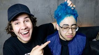 DYING HIS HAIR BECAUSE HE LOST A BET!! (SURPRISE)