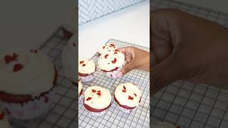 How to make boxed cake mix taste better! Red velvet cupcakes! #dessert
