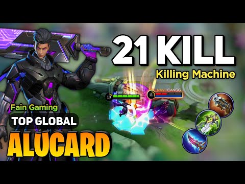 21 KILL! ALUCARD Killing Machine [ Alucard Best Build Top Global ] By Fain Gaming - Mobile Legends