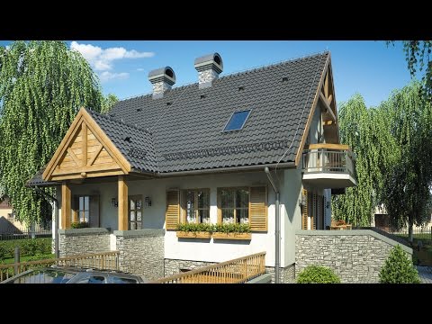 Projekt Domu RUMIANKOWA CHATA Pracownia Projektowa Studio Atrium