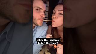 Eating all the food from lady and the tramp! #nycfood #disney #eating #foodie #spaghetti