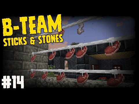 B-Team Sticks & Stones Ep14 - "Genny's JERKY!!!" (TerraFirmaCraft HQM modpack)
