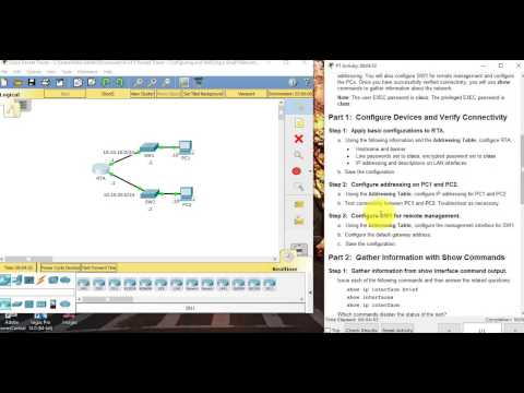 4.1.4.5 Packet Tracer - Configuring and Verifying a Small Network