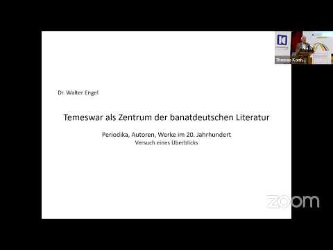 Literarische Fachtagung: Deutschsprachige Literatur des Banats 2. Tag