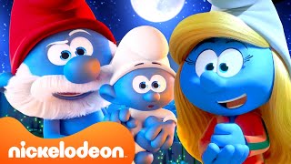 Hang Out in Smurf Village for 45 MINUTES... at Night! 🍄 | Nicktoons