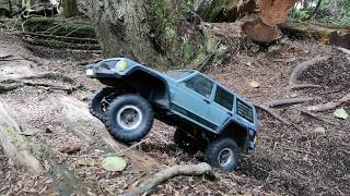 preview picture of video 'Rainforest Overland - 2000 JEEP CHEROKEE XJ SCX10 II'