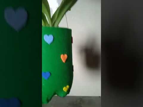 Membuat pot bunga daru botol bekas