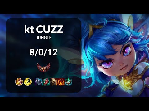 kt Cuzz Poppy vs Taliyah JUNGLE - KR GRANDMASTER Patch 13.16