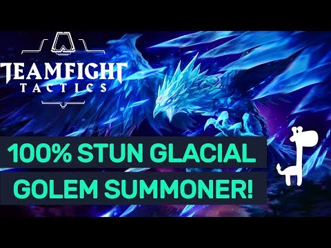 MAXED STUN + GOLEM SUMMONER!! TeamFight Tactics GLACIAL + ELEMENTALIST BUILD!