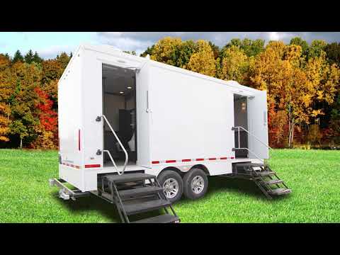 6 Station Portable Restrooms Trailer | Luxury Series
