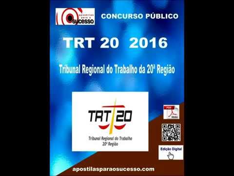 Apostila TRT 20 2016 Analista Judiciário Comunicação Social