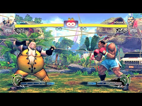 Rufus vs Balrog (Hardest AI) - Ultra Street Fighter IV