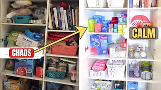 From TOTAL CHAOS to CALM: Garage Pantry Organization ✨
