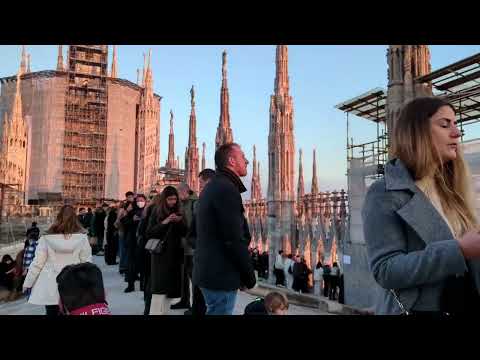 Duomo di Milano - Amazing  Rooftop View and Inside Tour #4k #milan #duomomilano #walkingtour
