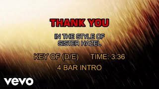 Sister Hazel - Thank You (Karaoke)