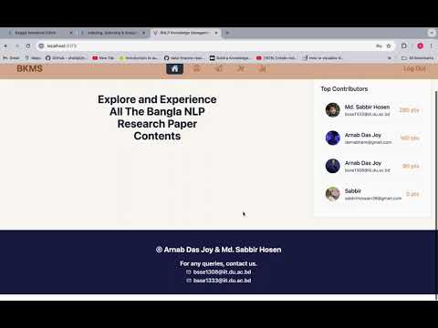 BNLP Knowledge Graph Management System (BKMS)