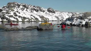 preview picture of video 'Winter kayaking at Valhall Norway'