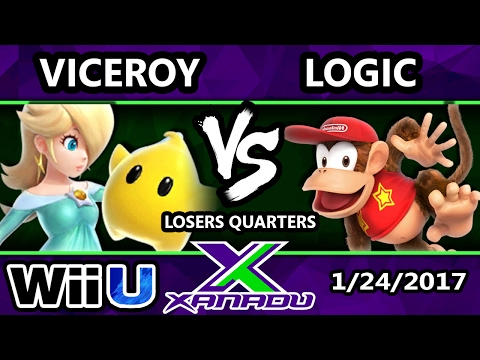 S@X 186 - Viceroy (Rosalina) Vs. InC VGBC | Logic (Diddy Kong) - SSB4 Losers Quarters - Smash 4