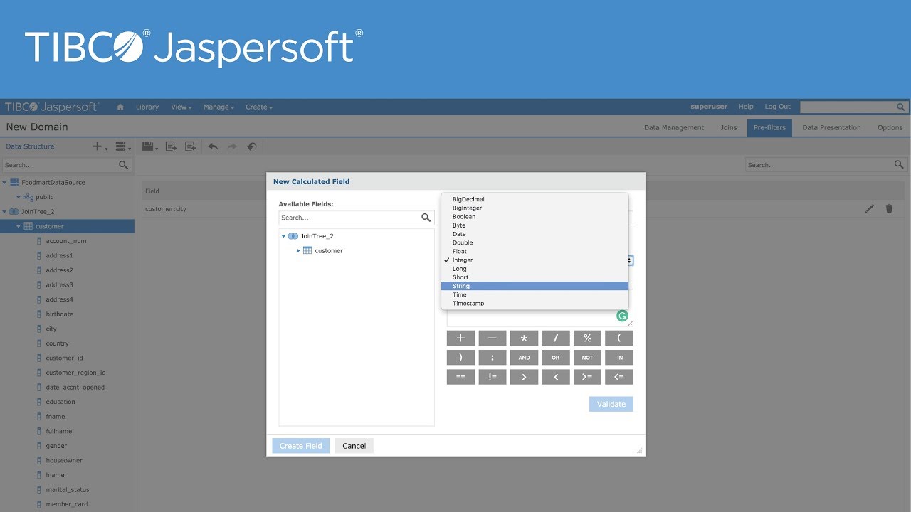Jaspersoft Domains Tutorial