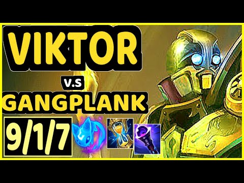 BWIPO (VIKTOR) vs GANGPLANK - 9/1/7 KDA TOP GAMEPLAY - EUW Ranked GRANDMASTER