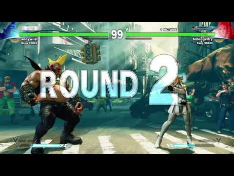 STREET FIGHTER V - andywuzc vs feilongvitry