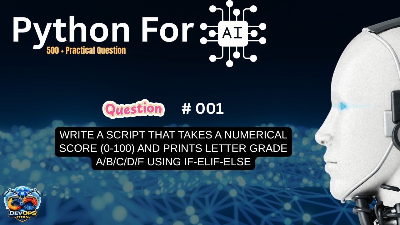 Python Grade Calculator | if-elif-else Explained | Question 001