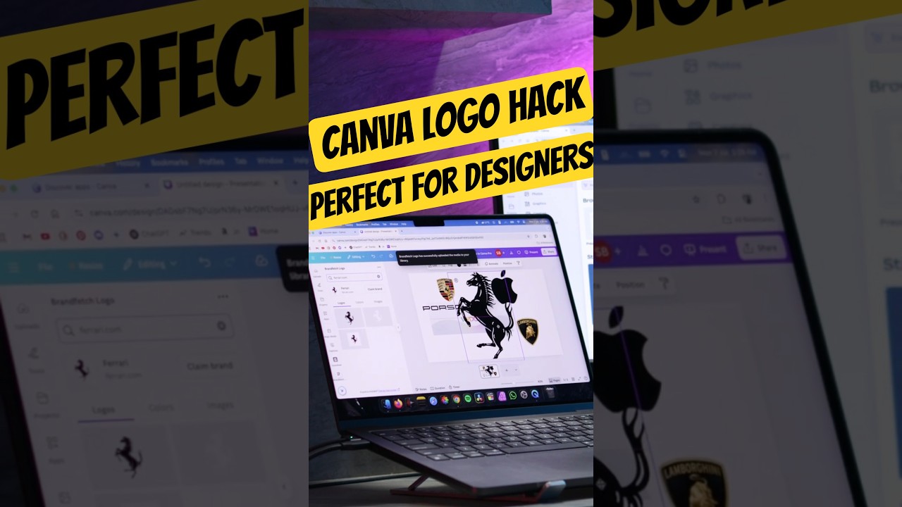 Canva Logo Hack with Brandfetch 🔥 | Fastest Design Trick!