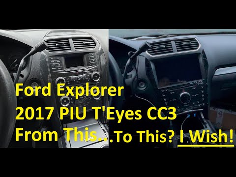 Ford Explorer 5th Gen PIU Police Interceptor Utility Radio Install Teyes CC3 QLed 10.2in BAD Replace