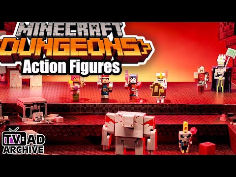 Minecraft Dungeons action figures commercial (Mattel) 2020
