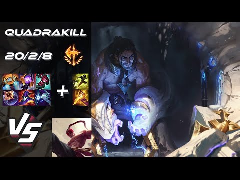 JUNGLE Sylas vs Lee Sin [QUADRAKILL] - EU Challenger Patch 25.23