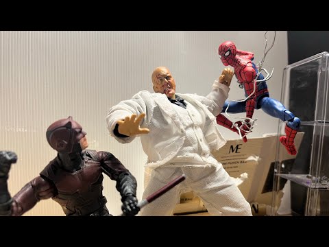 Daredevil & Spiderman vs Kingpin STOP MOTION