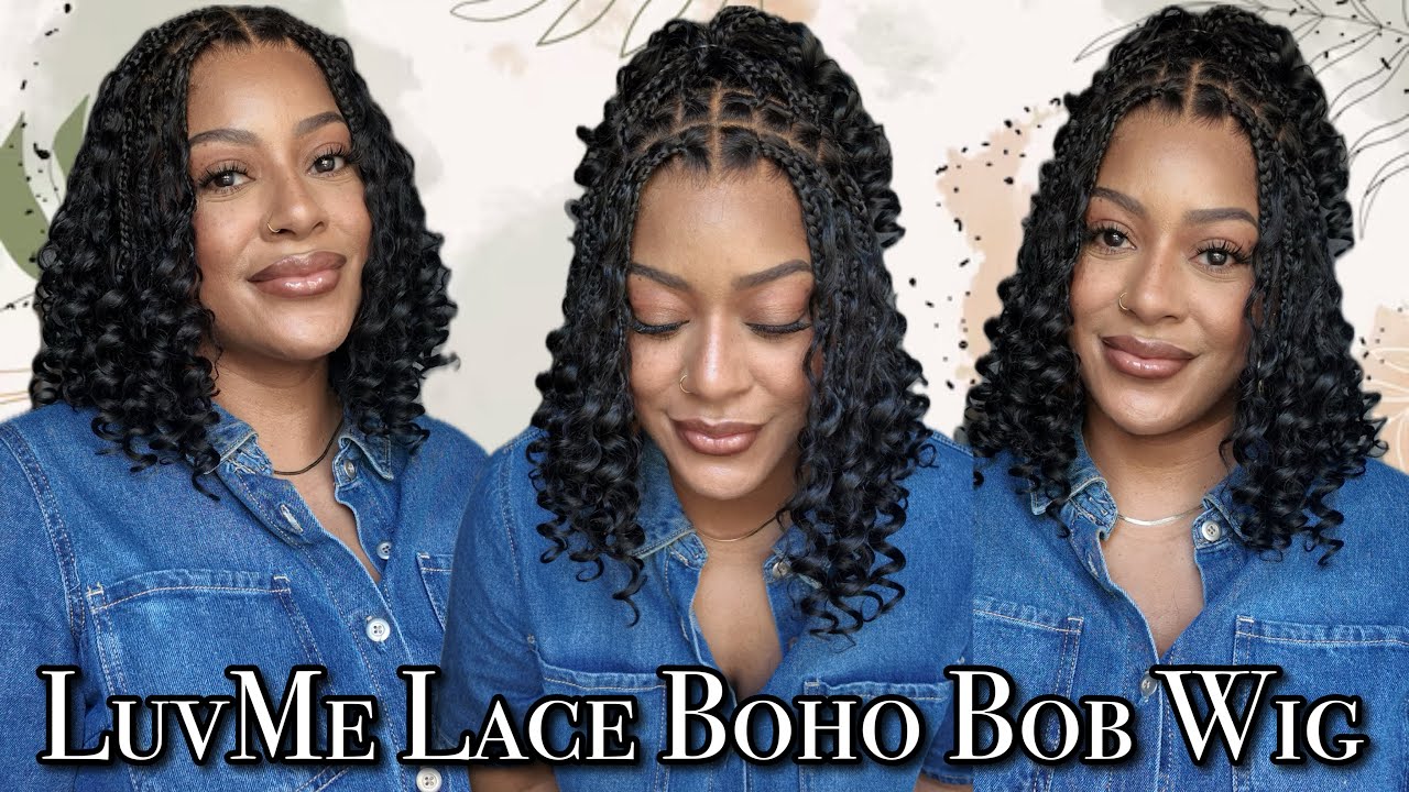 The Most Realistic Braided Wig EVER | LuvMe Readitress HD Knotless Boho Curls Full Lace Wig Review